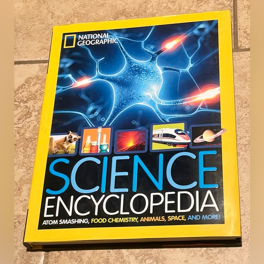 Science Atom Smashing, Food Chemistry, Animals, Space and More! Hardcover Book